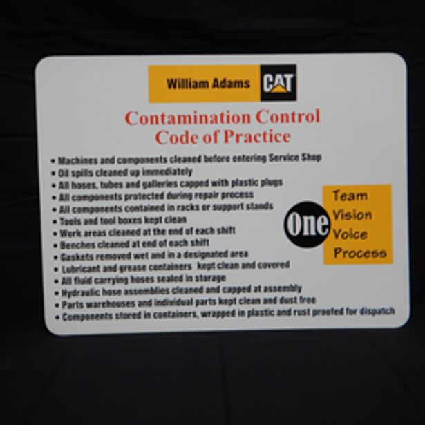 Sample print of a back of a card