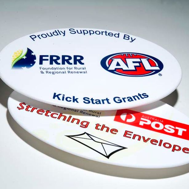 Newly printed plastic signages