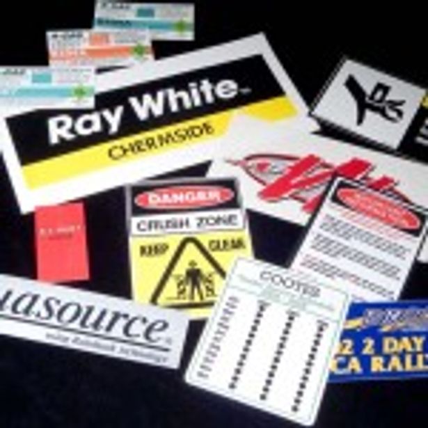 Different designs for adhesive sticker prints